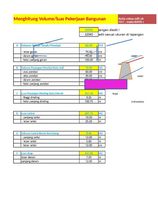 Download File XLSX - Excel Sheet Download 8395 - Menghitung Biaya Bangunan - Teknik Sipil